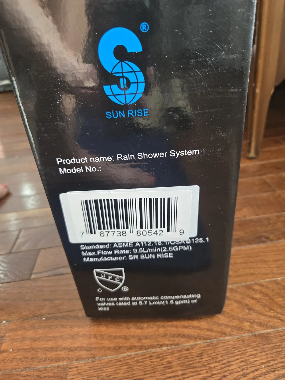 SR SUN RISE Rain Shower System Combo - Oil Rubbed Bronze Faucet Trim Kit NIB